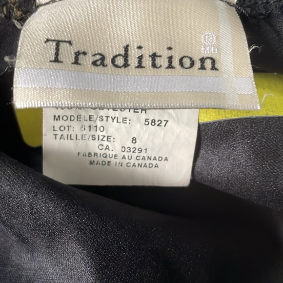 Tradition two piece top and skirt orange rust and kaki flecks of gold size 8 - Picture 6 of 7